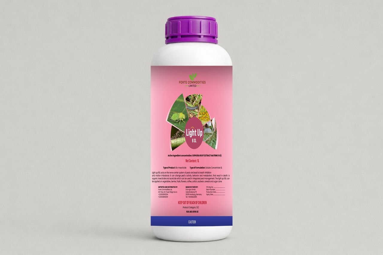 Light Up bio-insecticide bottle